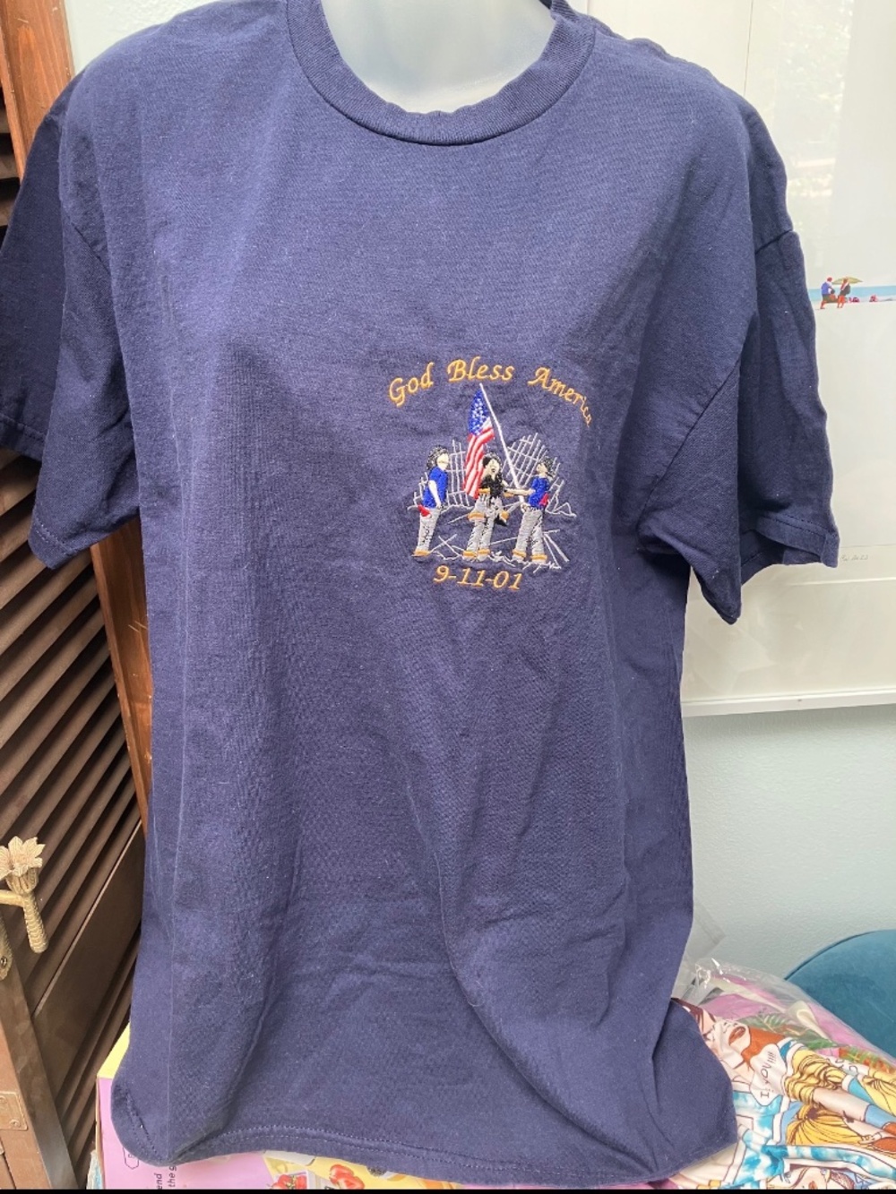 Memorial tshirt bought at 9/11 site in 2002